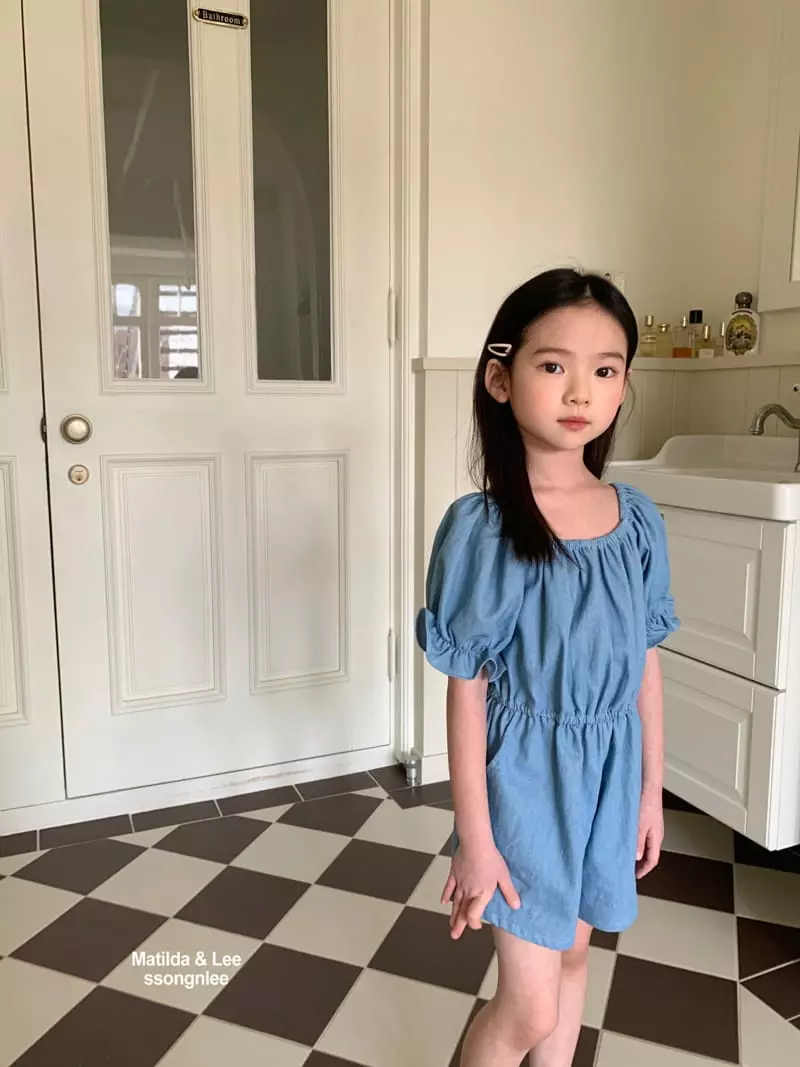 Matilda & Lee - Korean Children Fashion - #childofig - Denim Jumpsuit - 4