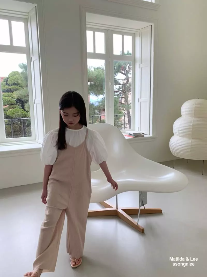 Matilda & Lee - Korean Children Fashion - #childofig - String Sleeveless Jumpsuit - 4