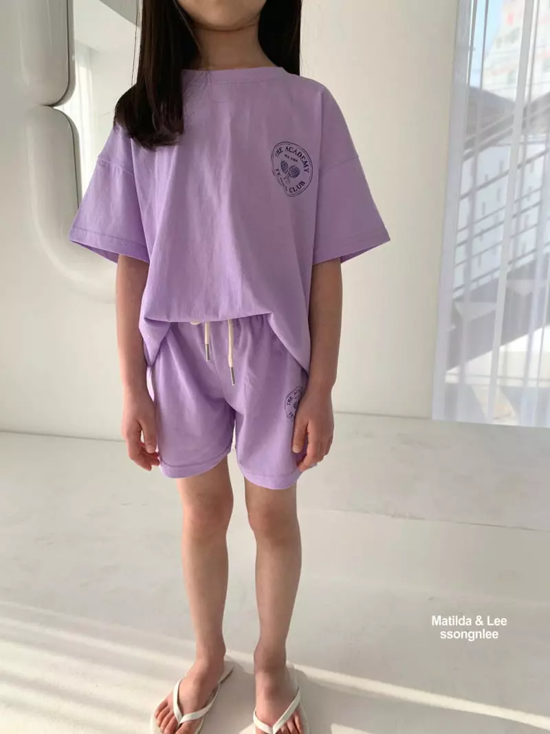 Matilda & Lee - Korean Children Fashion - #designkidswear - Tennis Pigment Top Bottom Set - 9
