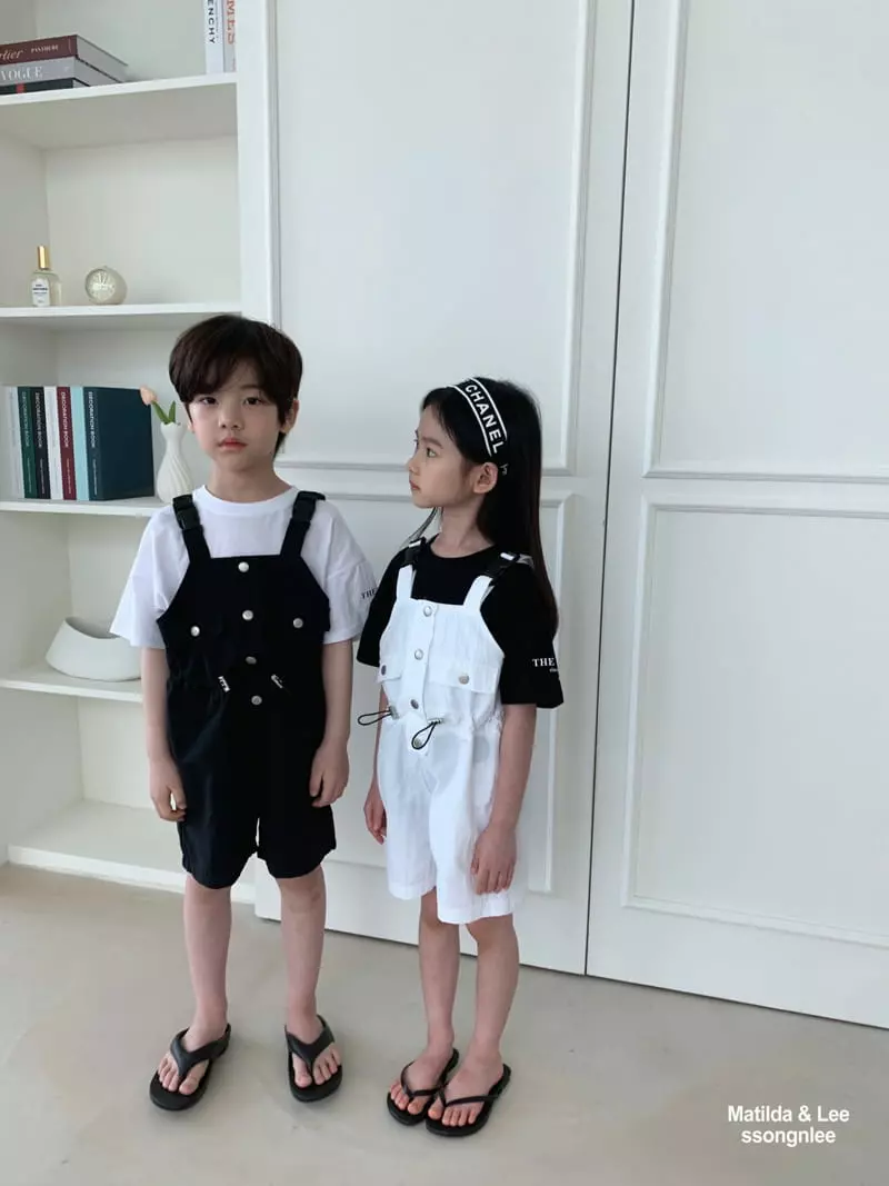 Matilda & Lee - Korean Children Fashion - #designkidswear - Pocket Dungarees Shorts - 8