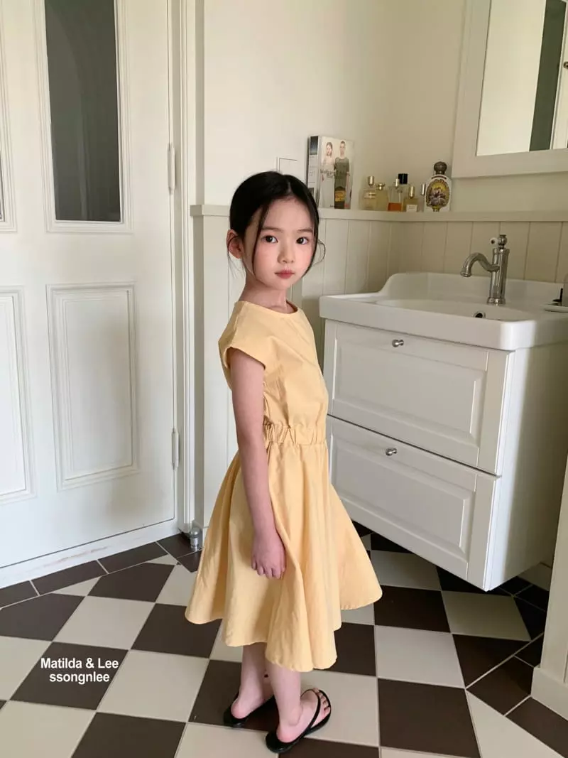 Matilda & Lee - Korean Children Fashion - #designkidswear - Back Slit One-piece - 2