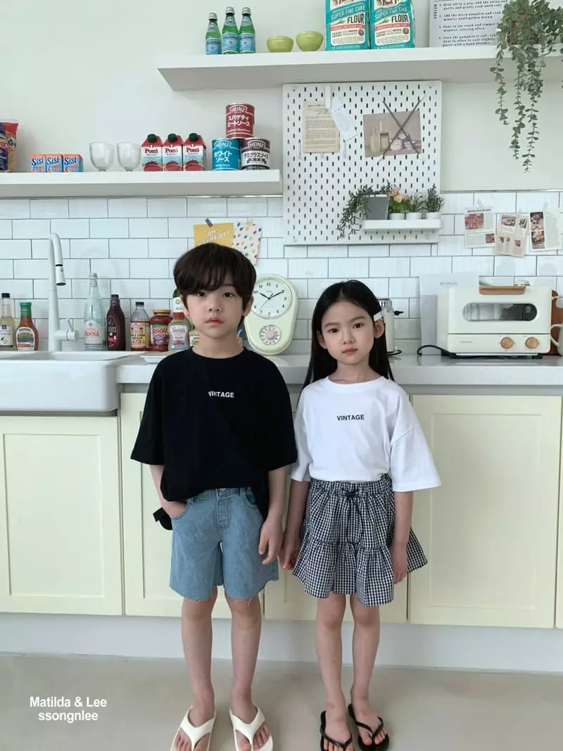 Matilda & Lee - Korean Children Fashion - #designkidswear - Vintage Tee - 8