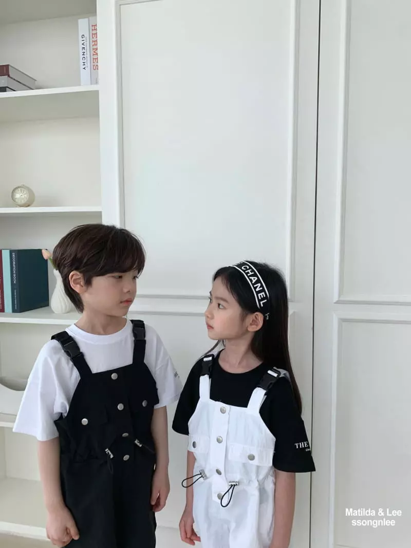 Matilda & Lee - Korean Children Fashion - #discoveringself - Pocket Dungarees Shorts - 9