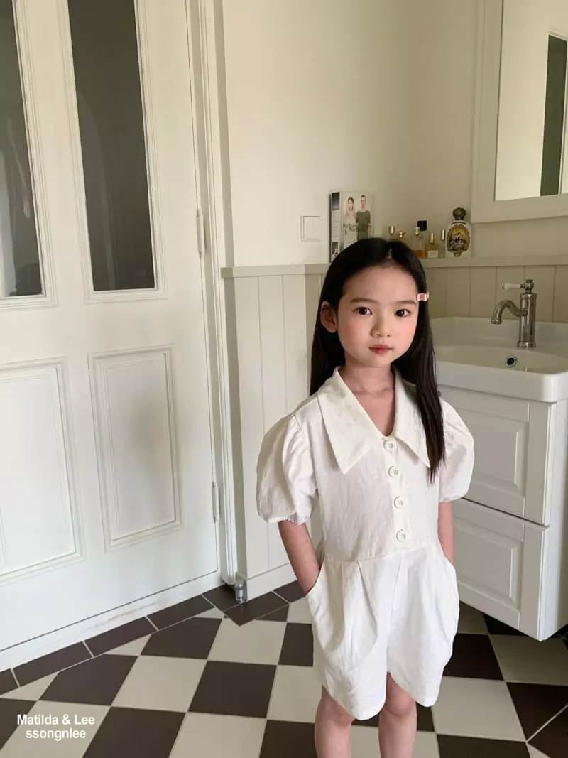 Matilda & Lee - Korean Children Fashion - #discoveringself - Collar Jumpsuit - 5