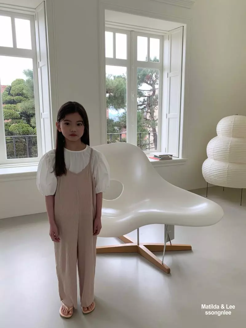 Matilda & Lee - Korean Children Fashion - #discoveringself - String Sleeveless Jumpsuit - 6