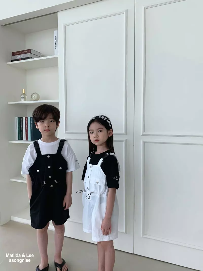 Matilda & Lee - Korean Children Fashion - #fashionkids - Pocket Dungarees Shorts - 10