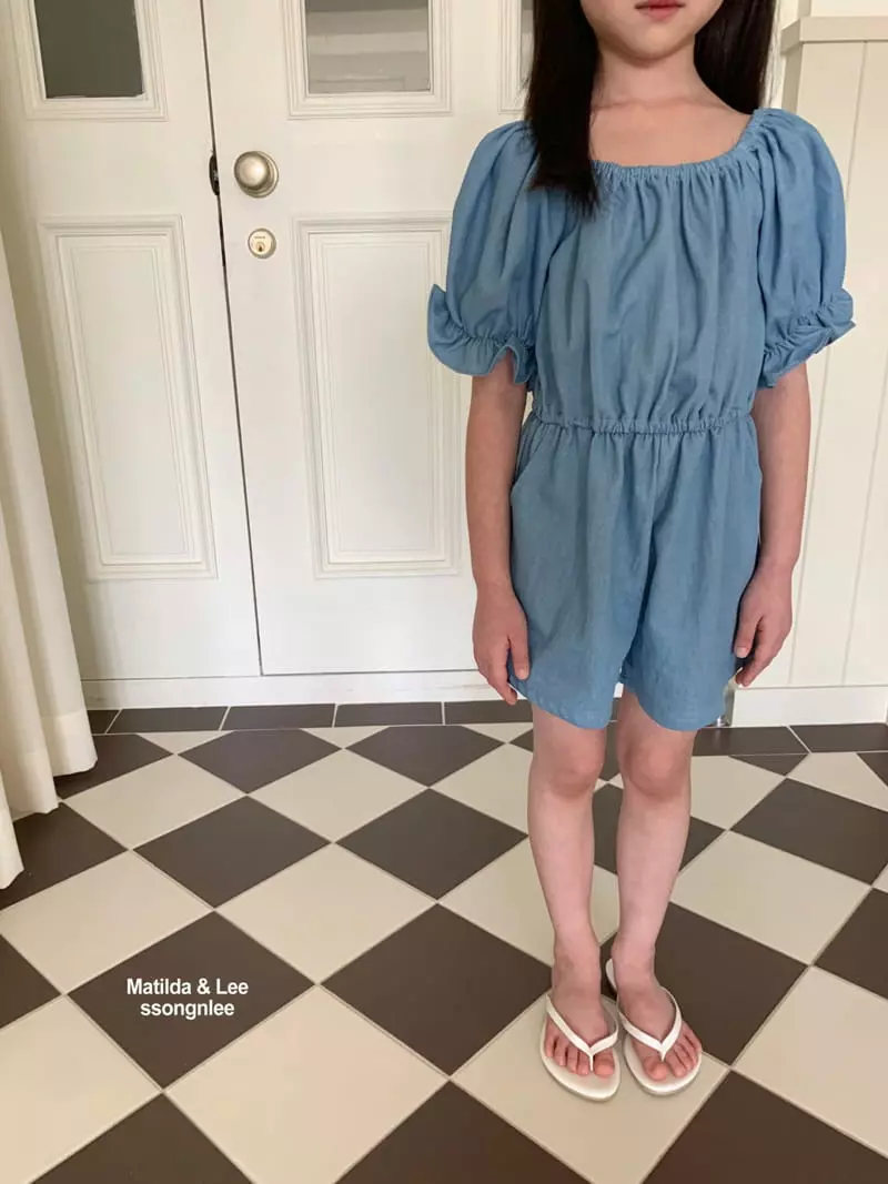 Matilda & Lee - Korean Children Fashion - #fashionkids - Denim Jumpsuit - 7
