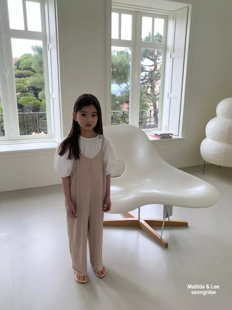 Matilda & Lee - Korean Children Fashion - #fashionkids - String Sleeveless Jumpsuit - 7