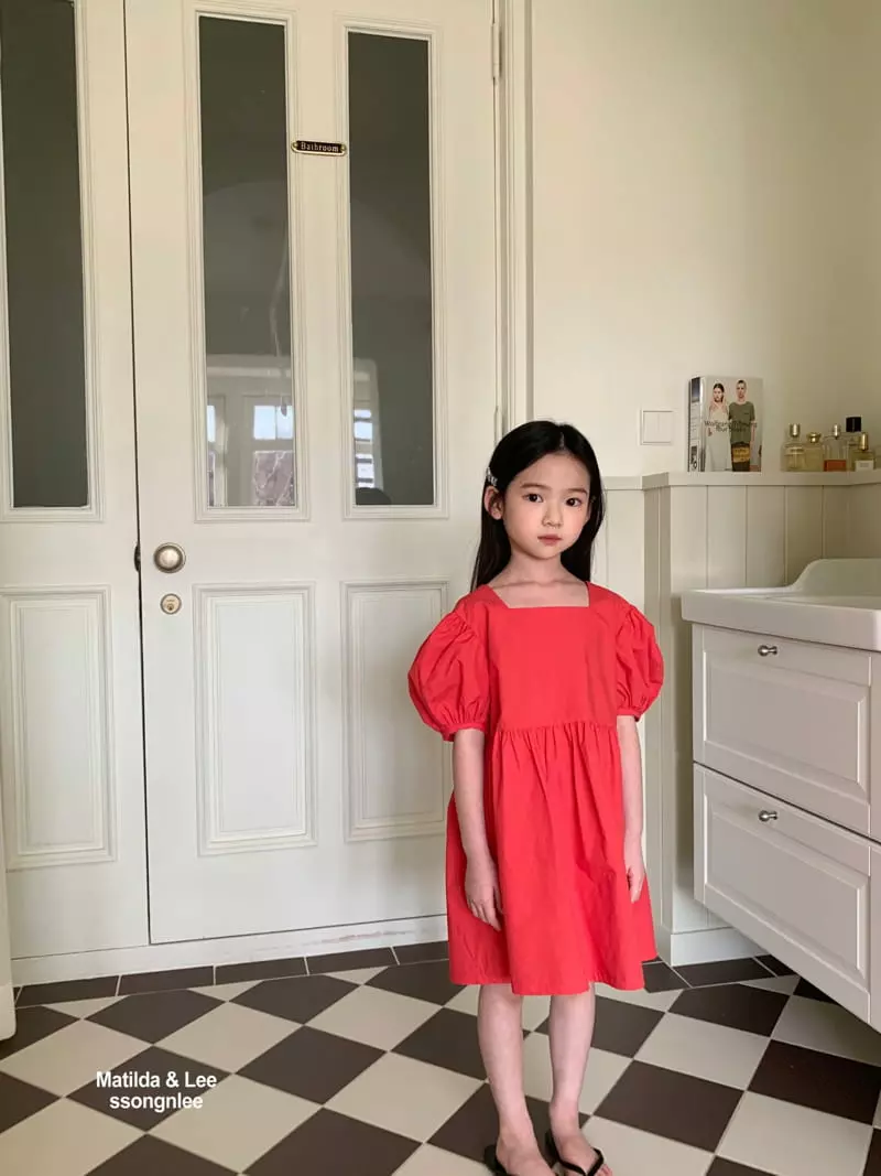 Matilda & Lee - Korean Children Fashion - #kidsshorts - Back Slit String One-piece - 6