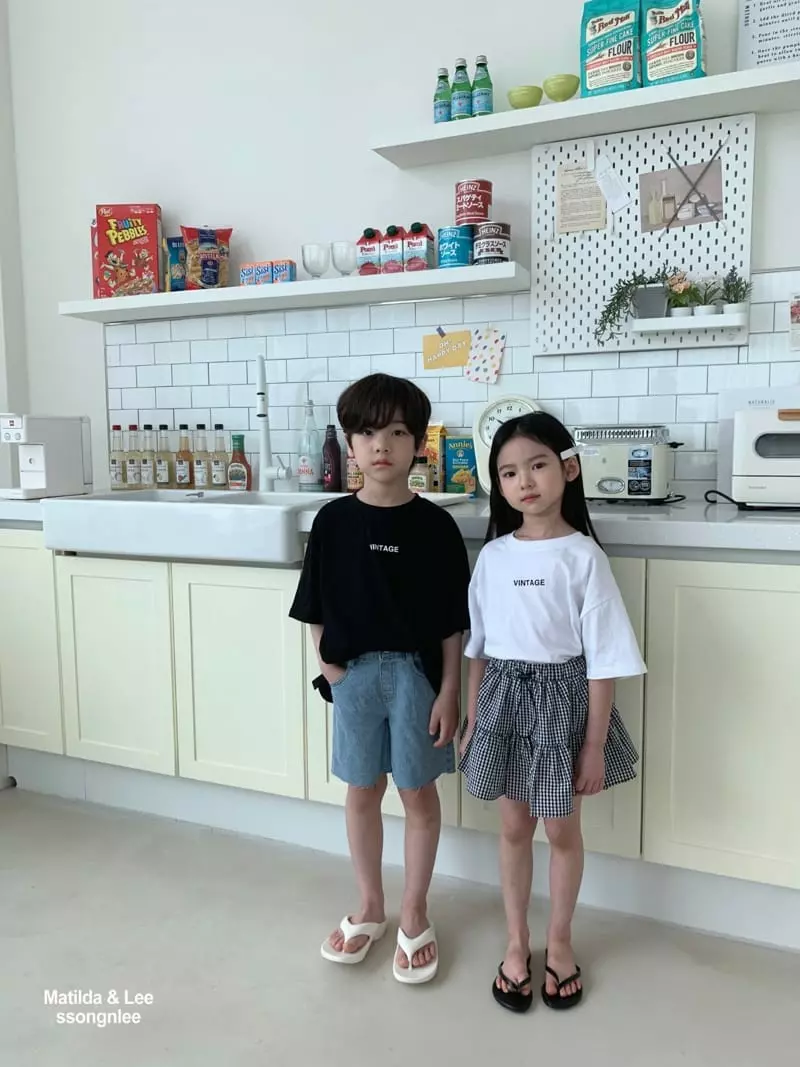 Matilda & Lee - Korean Children Fashion - #kidsshorts - Vintage Tee - 11