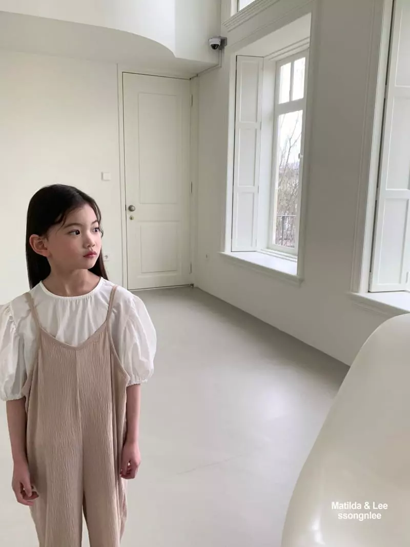 Matilda & Lee - Korean Children Fashion - #kidsshorts - String Sleeveless Jumpsuit - 8