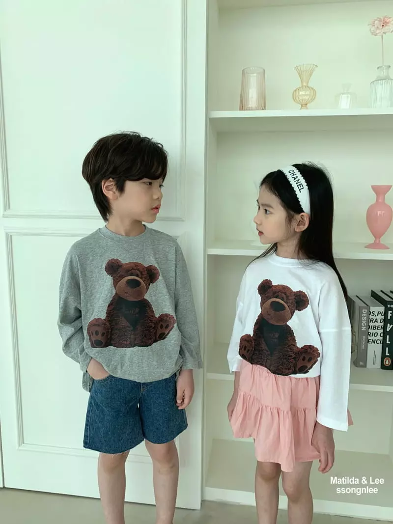 Matilda & Lee - Korean Children Fashion - #kidsshorts - Bear Tee - 7