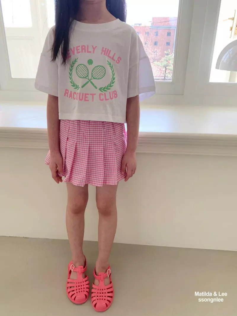 Matilda & Lee - Korean Children Fashion - #kidsstore - Check Skirt Pants Set