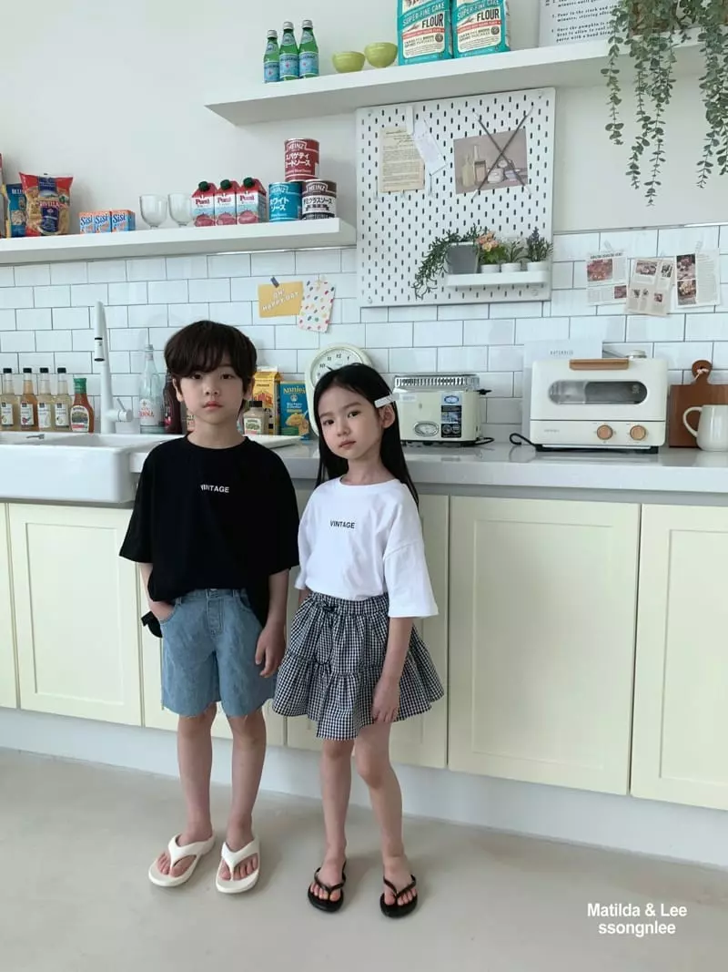 Matilda & Lee - Korean Children Fashion - #kidsstore - Vintage Tee - 12