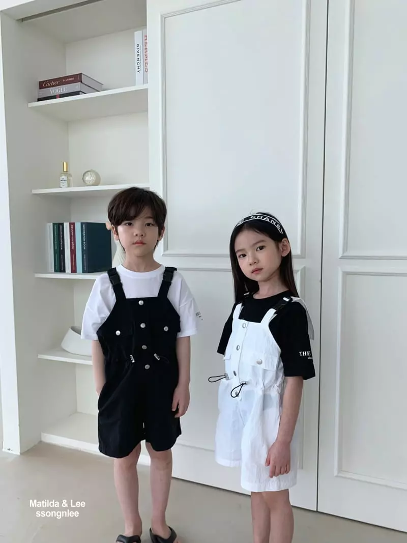 Matilda & Lee - Korean Children Fashion - #littlefashionista - Pocket Dungarees Shorts