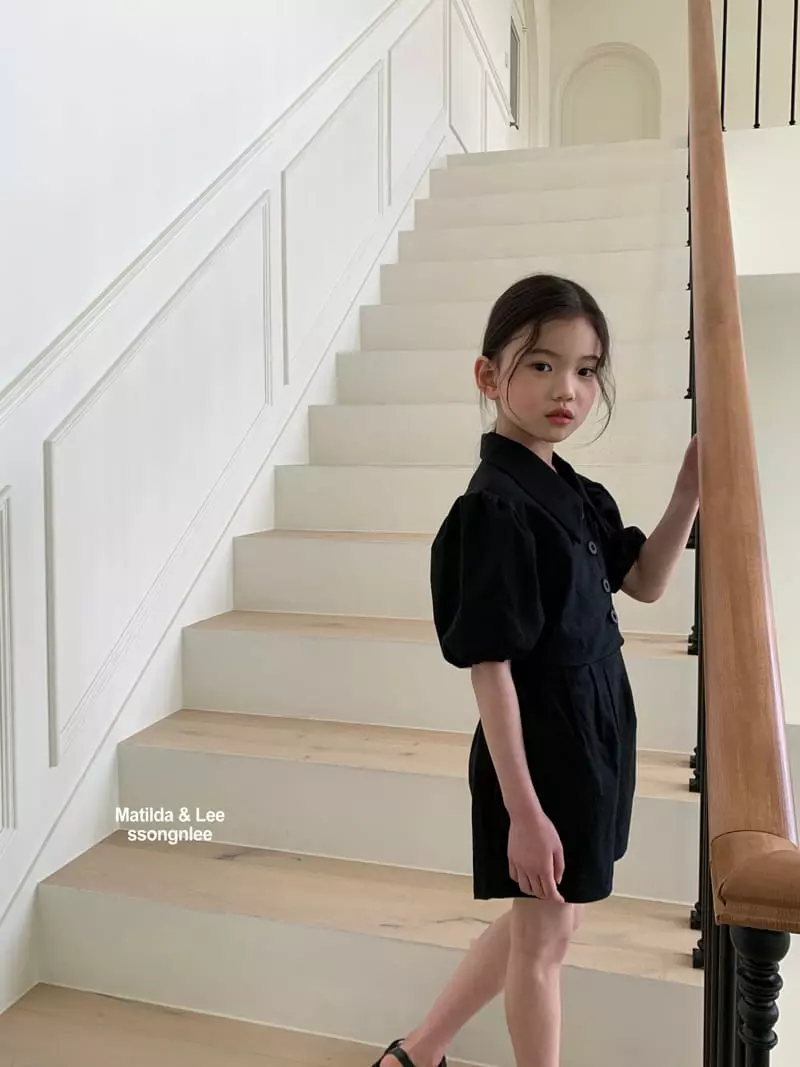 Matilda & Lee - Korean Children Fashion - #littlefashionista - Collar Jumpsuit - 11