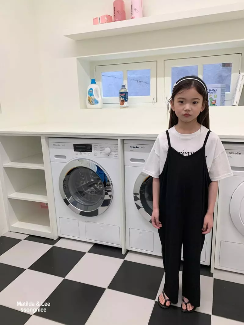 Matilda & Lee - Korean Children Fashion - #littlefashionista - String Sleeveless Jumpsuit - 12