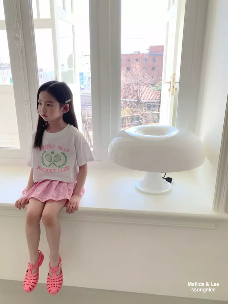Matilda & Lee - Korean Children Fashion - #magicofchildhood - Check Skirt Pants Set - 5