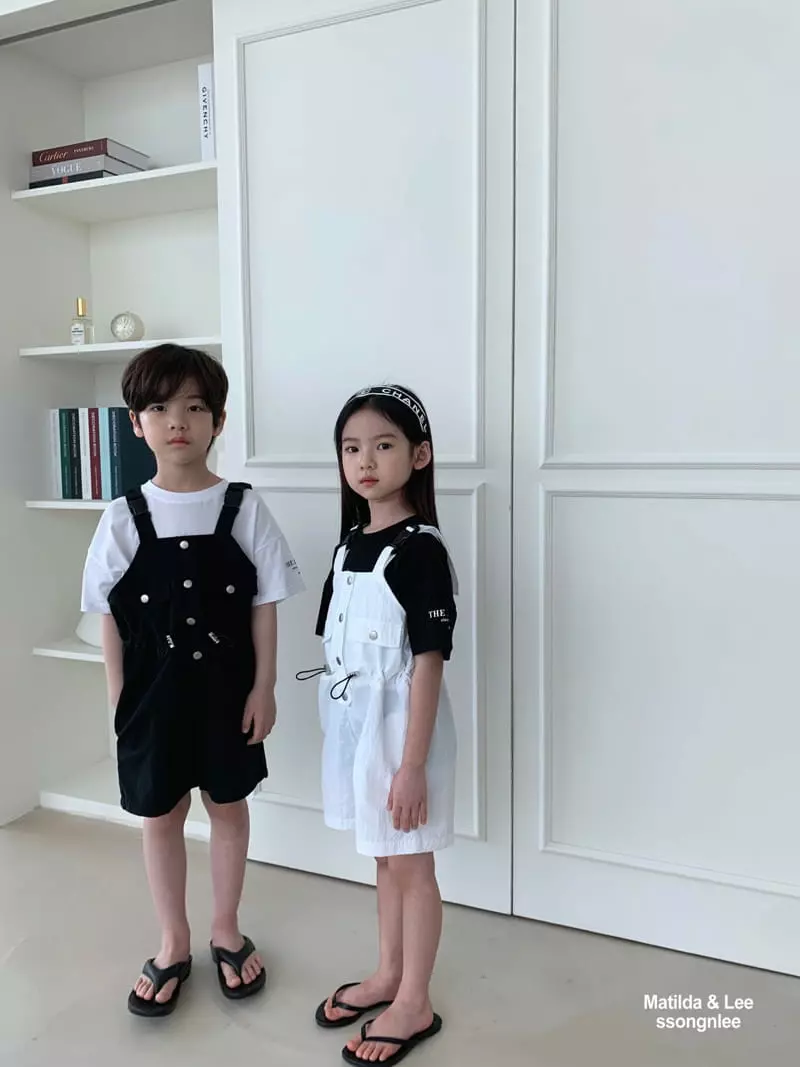 Matilda & Lee - Korean Children Fashion - #magicofchildhood - Pocket Dungarees Shorts - 2