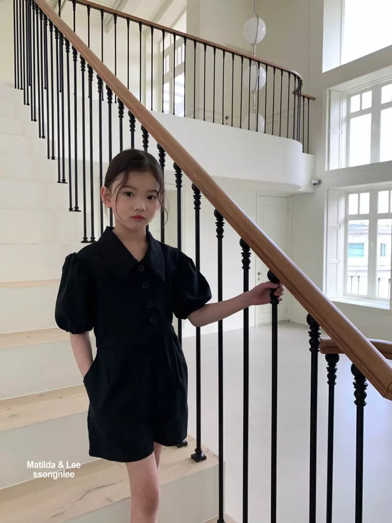 Matilda & Lee - Korean Children Fashion - #magicofchildhood - Collar Jumpsuit - 12