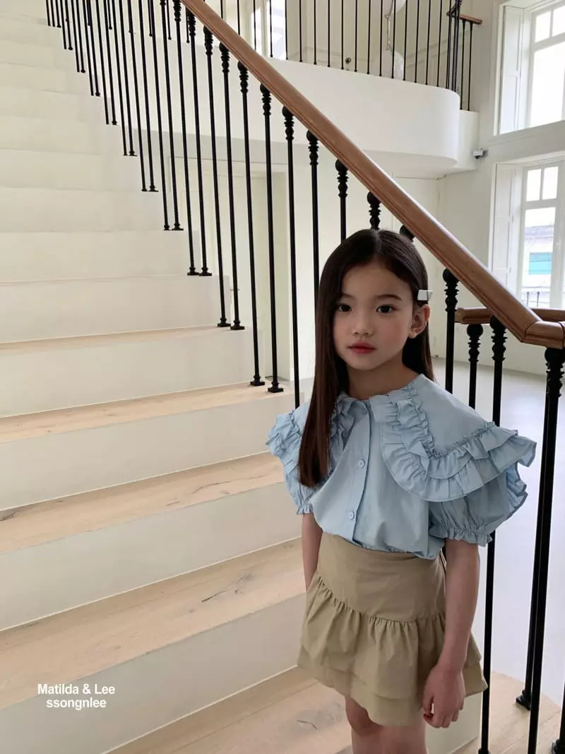 Matilda & Lee - Korean Children Fashion - #minifashionista - Frill Blouse - 6