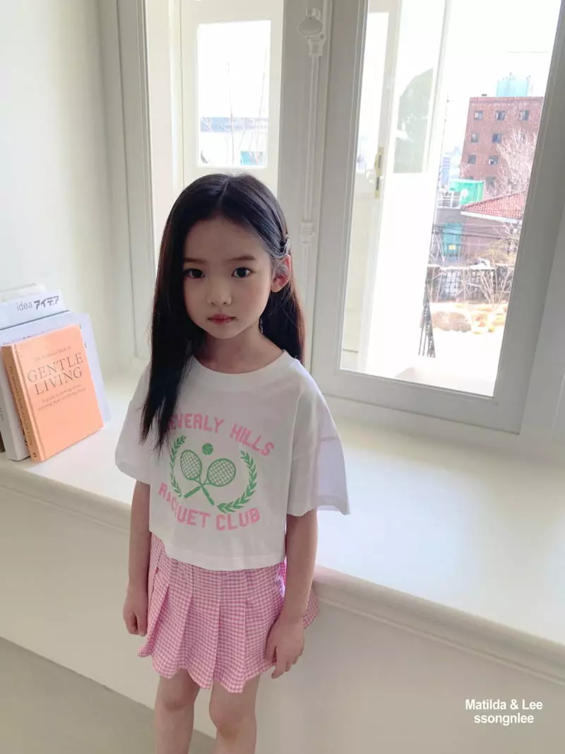 Matilda & Lee - Korean Children Fashion - #prettylittlegirls - Check Skirt Pants Set - 7