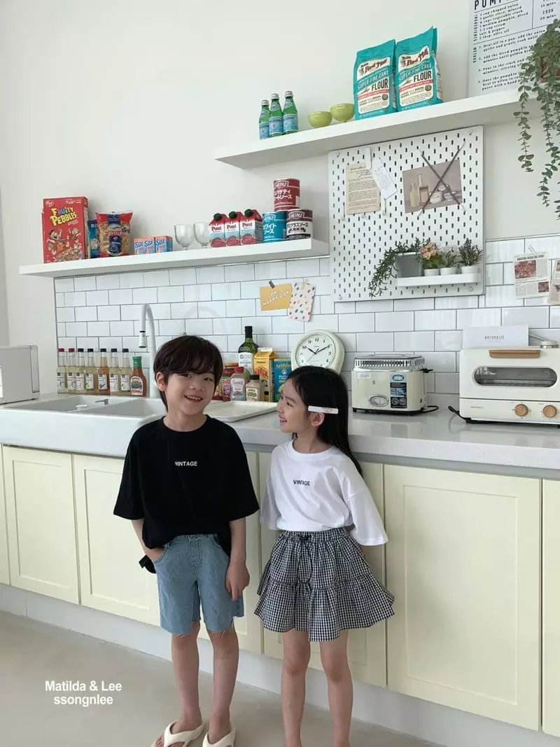 Matilda & Lee - Korean Children Fashion - #stylishchildhood - Vintage Tee - 5
