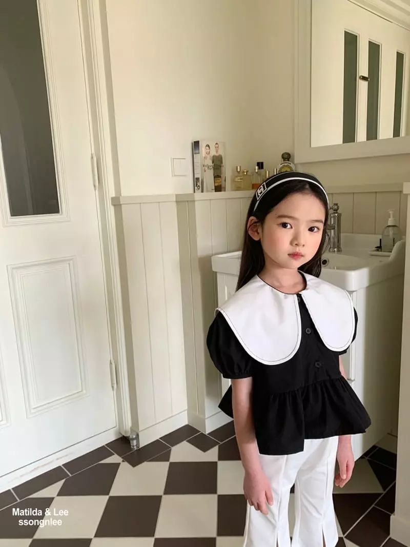 Matilda & Lee - Korean Children Fashion - #todddlerfashion - Circke Collar Blouse