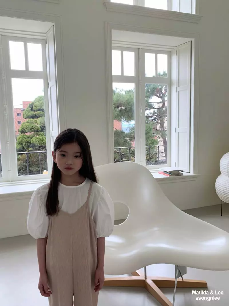 Matilda & Lee - Korean Children Fashion - #toddlerclothing - String Sleeveless Jumpsuit