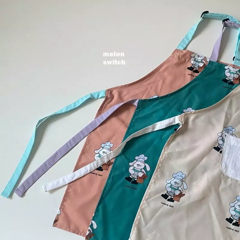 Melon Switch - Korean Children Fashion - #Kfashion4kids - Bread Rabbit Apron with Hat - 3