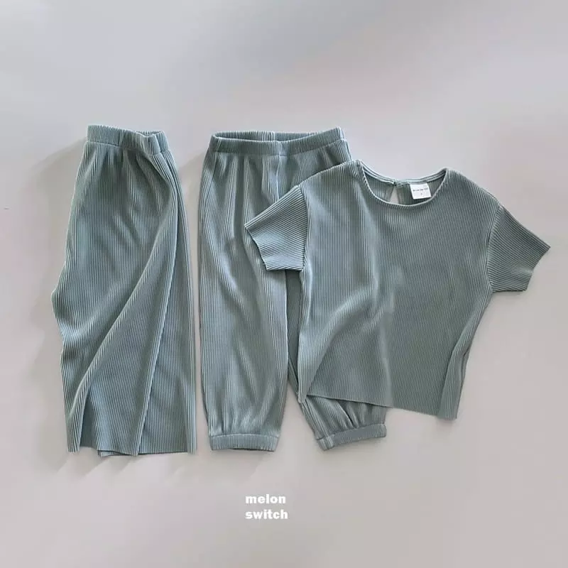 Melon Switch - Korean Children Fashion - #childofig - Melon Pleats Top Bottom Set - 9