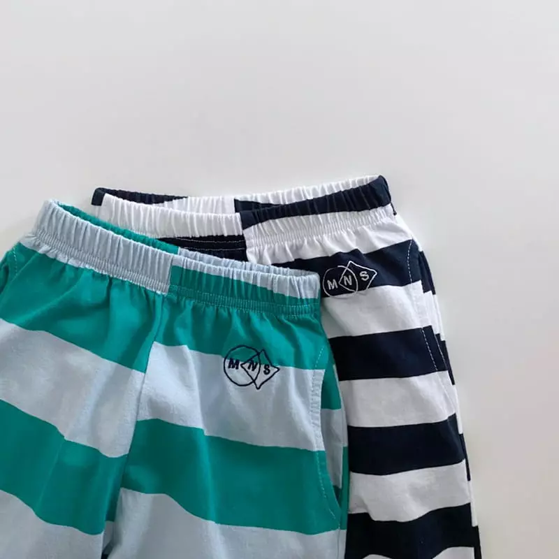 Melon Switch - Korean Children Fashion - #childofig - Stripes Banding Pants - 9