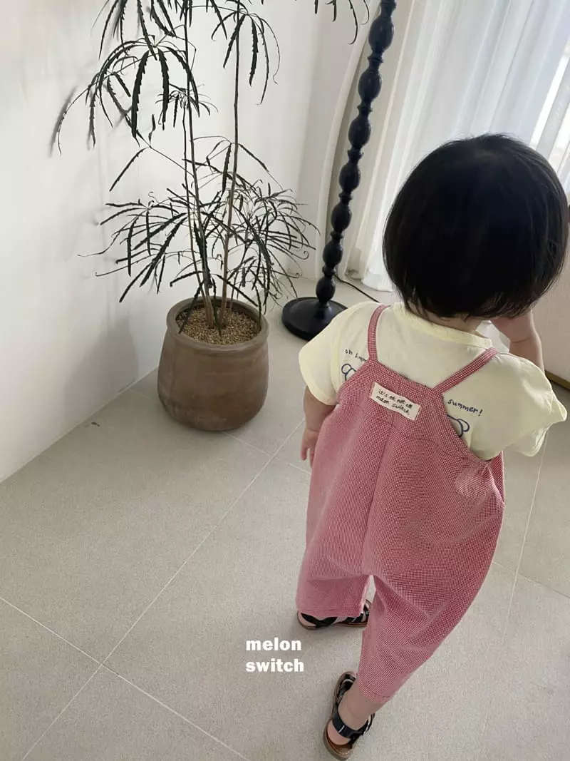 Melon Switch - Korean Children Fashion - #childofig - Check Overall - 5