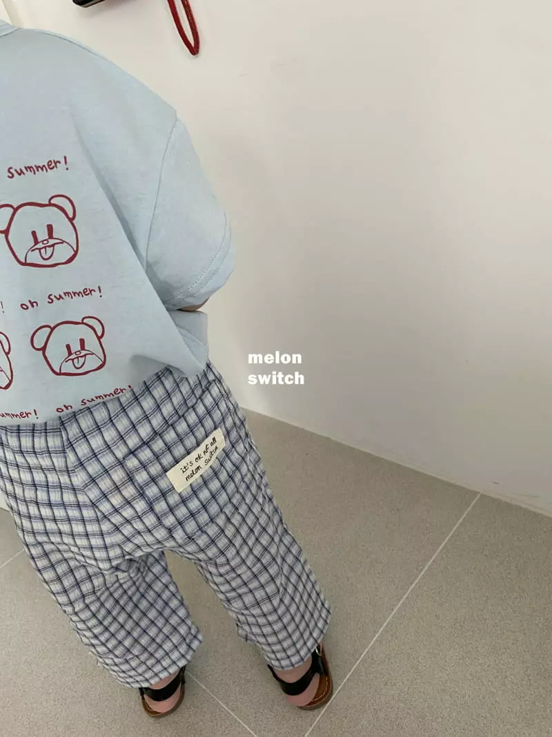 Melon Switch - Korean Children Fashion - #childofig - Check Pants