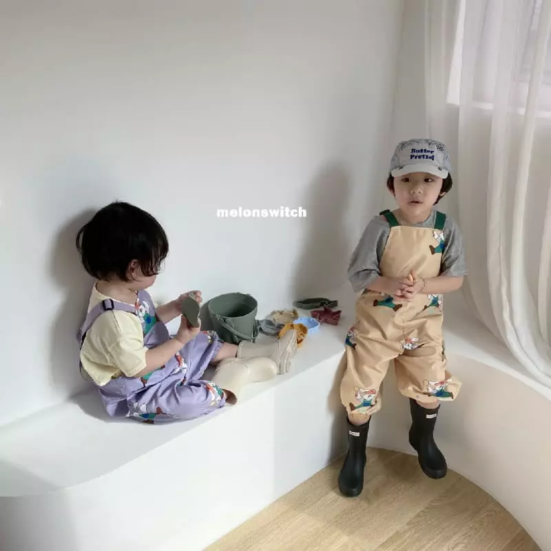Melon Switch - Korean Children Fashion - #childrensboutique - Melon Rabbit Play Dungarees - 7