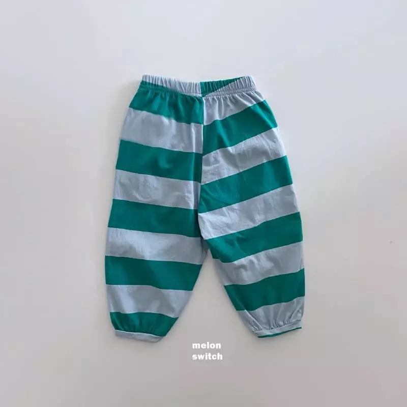 Melon Switch - Korean Children Fashion - #childrensboutique - Stripes Banding Pants - 10