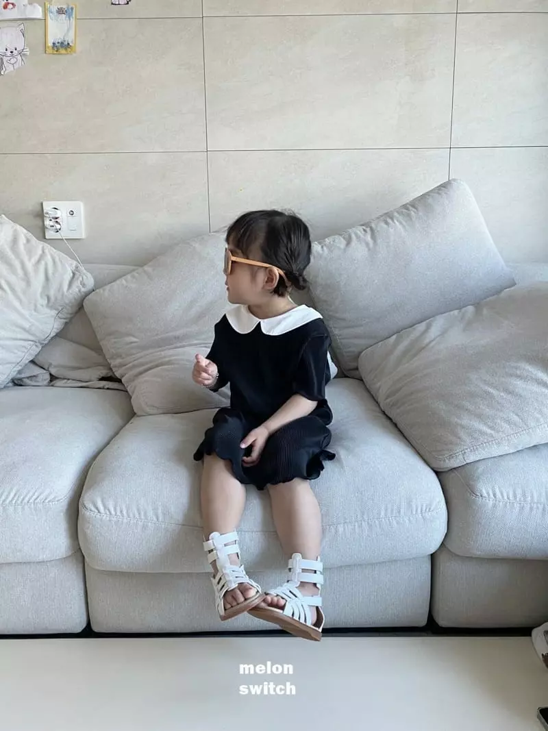Melon Switch - Korean Children Fashion - #designkidswear - Circle Pleats One-piece - 2