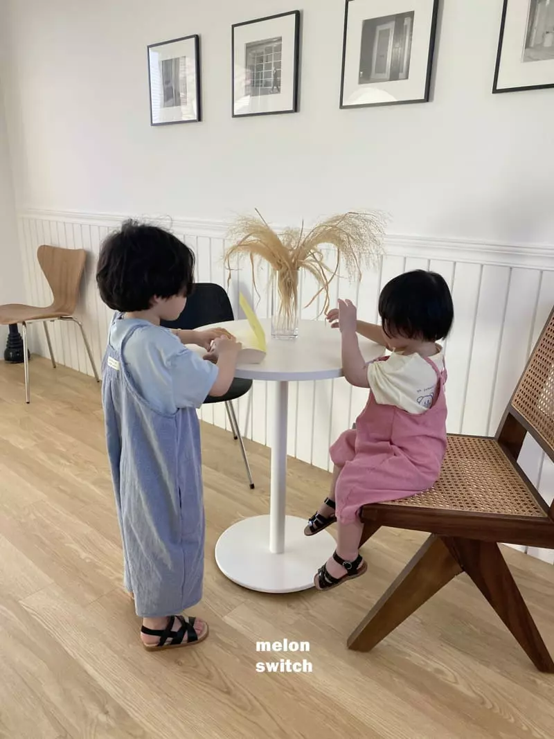 Melon Switch - Korean Children Fashion - #designkidswear - Check Overall - 8