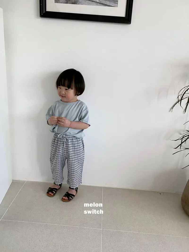 Melon Switch - Korean Children Fashion - #childrensboutique - Check Pants - 4