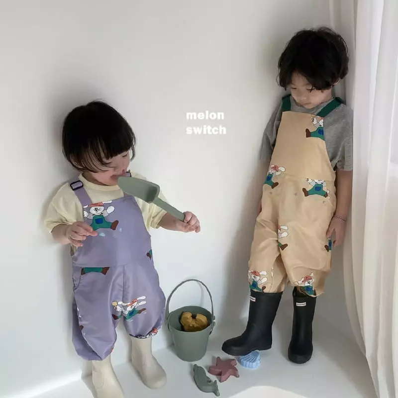 Melon Switch - Korean Children Fashion - #discoveringself - Melon Rabbit Play Dungarees - 9