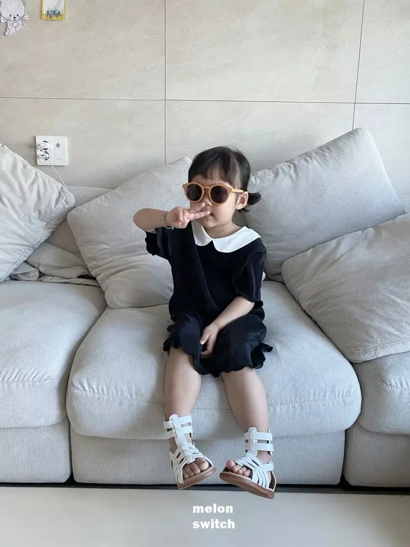 Melon Switch - Korean Children Fashion - #discoveringself - Circle Pleats One-piece - 3