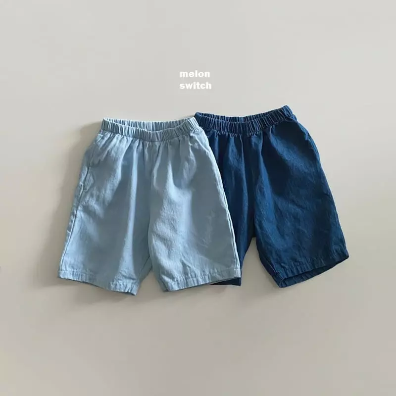 Melon Switch - Korean Children Fashion - #fashionkids - Melon Denim Shorts - 11