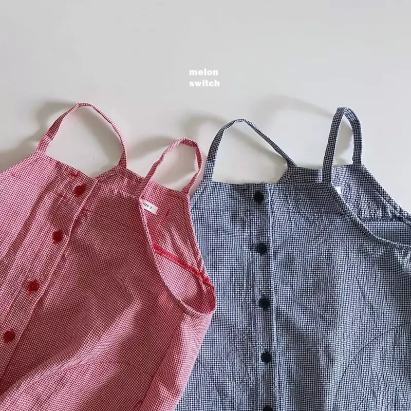 Melon Switch - Korean Children Fashion - #fashionkids - Check Overall - 10