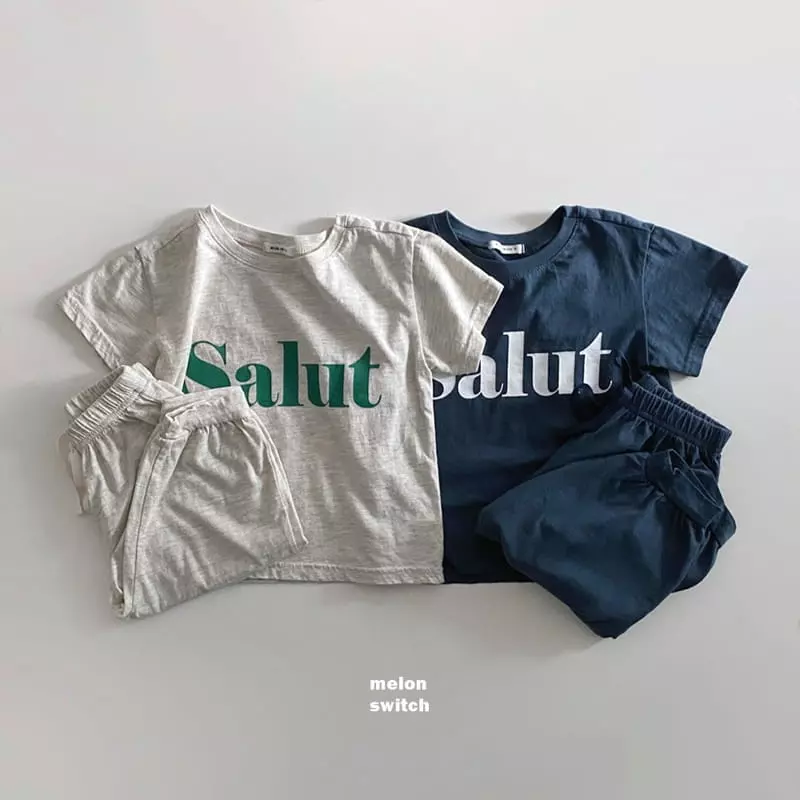 Melon Switch - Korean Children Fashion - #fashionkids - Salt Top Bottom Set - 8