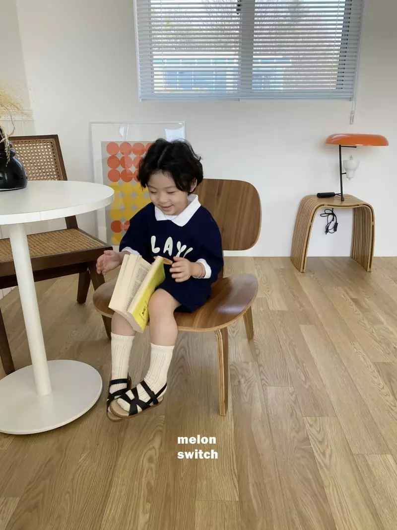 Melon Switch - Korean Children Fashion - #kidsshorts - Play Collar Top Bottom Set - 7