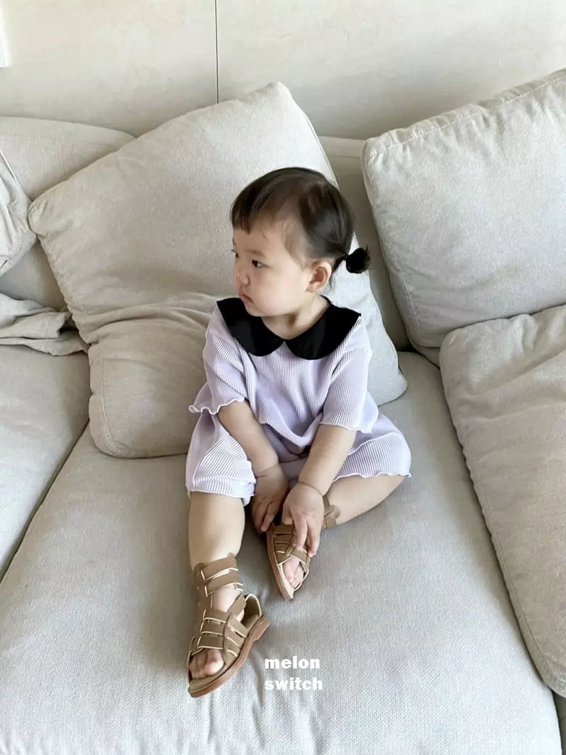 Melon Switch - Korean Children Fashion - #kidsshorts - Circle Pleats One-piece - 5