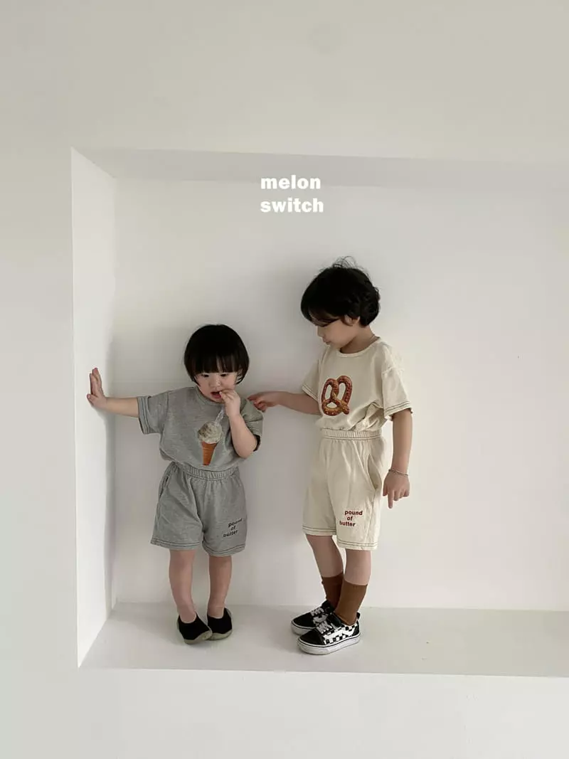 Melon Switch - Korean Children Fashion - #kidsshorts - Brunch Top Bottom Set - 6