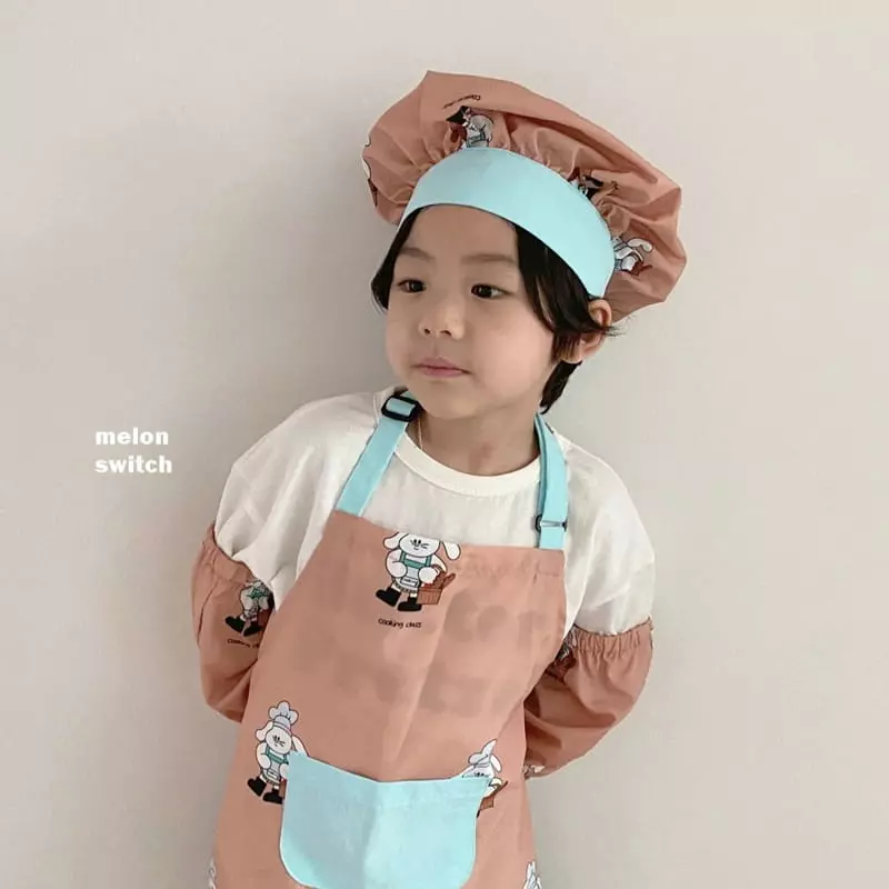 Melon Switch - Korean Children Fashion - #kidsstore - Bread Rabbit Apron with Hat