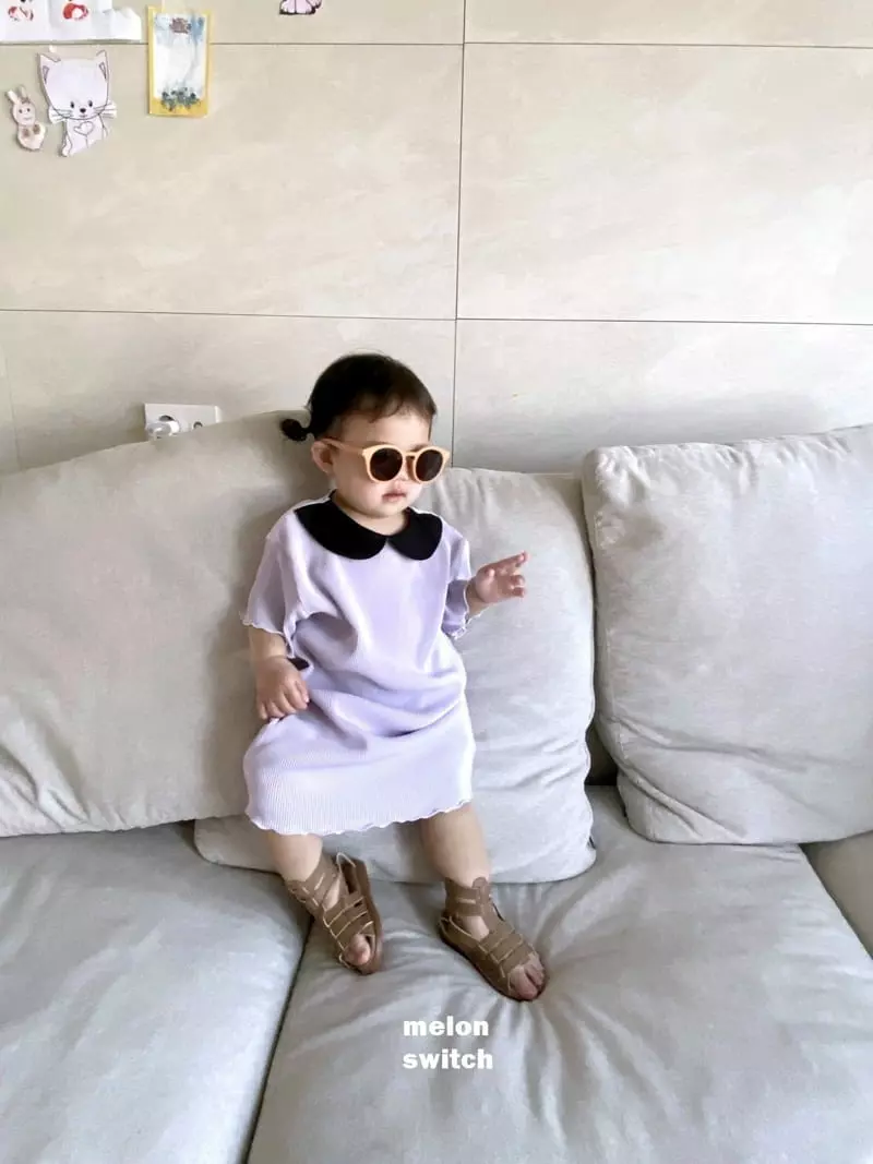 Melon Switch - Korean Children Fashion - #kidsstore - Circle Pleats One-piece - 6