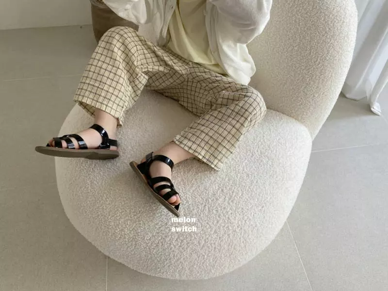 Melon Switch - Korean Children Fashion - #kidsstore - Check Pants - 8